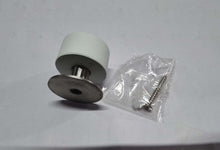 Load image into Gallery viewer, Short White Door Stop with Screws by The Dove Factor™ (1 PC)