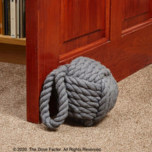 Load image into Gallery viewer, Nautical Rope Knot Fabric Door Stop
