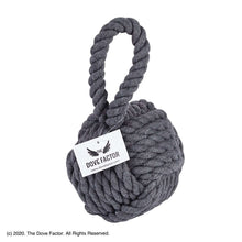 Load image into Gallery viewer, Nautical Rope Knot Fabric Door Stop - Grey