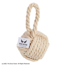 Load image into Gallery viewer, Nautical Rope Knot Fabric Door Stop - Egg Shell
