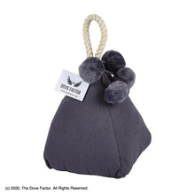 Load image into Gallery viewer, Pom-pom Grey Fabric Door Stop