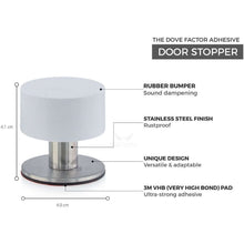 Load image into Gallery viewer, White Adhesive Door Stop By The Dove Factor (2 Pcs)