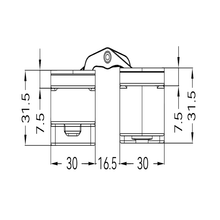 Load image into Gallery viewer, 180 Degrees Stainless Steel Concealed Hinges For Large Doors Dimensions
