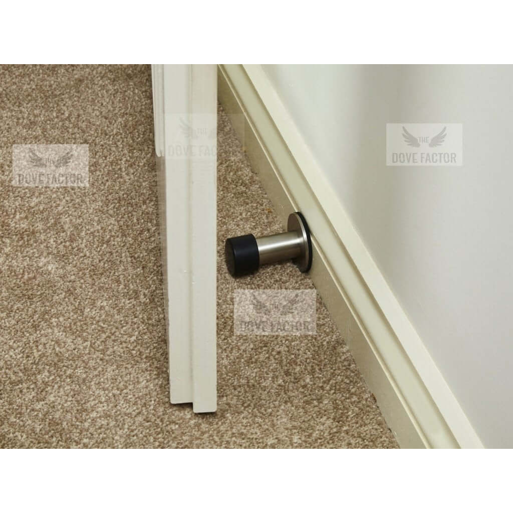 mounted door stop with 3M on skirting board