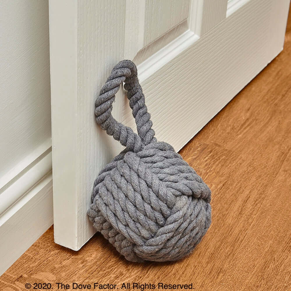 Cotton Rope Knot Fabric Door Stopper