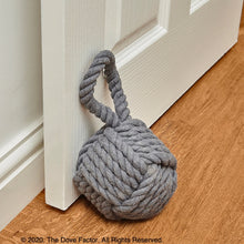 Load image into Gallery viewer, Cotton Rope Knot Fabric Door Stopper
