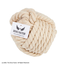 Load image into Gallery viewer, Nautical Rope Knot Fabric Door Stop - Off White/Tan/Cream/Egg Shell
