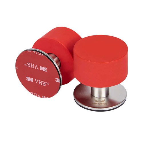red adhesive door stoppers