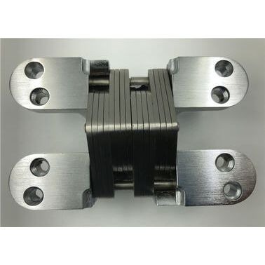 Pair of 180° Heavy Duty Invisible Hinge With Stainless Steel Arms