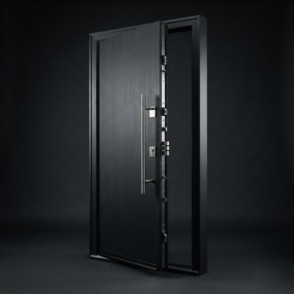 Cutaway of a Palladio door showing its reinforced construction